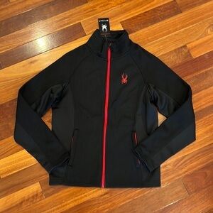 ⭐️ New Spyder Zip Up Jacket Small Black